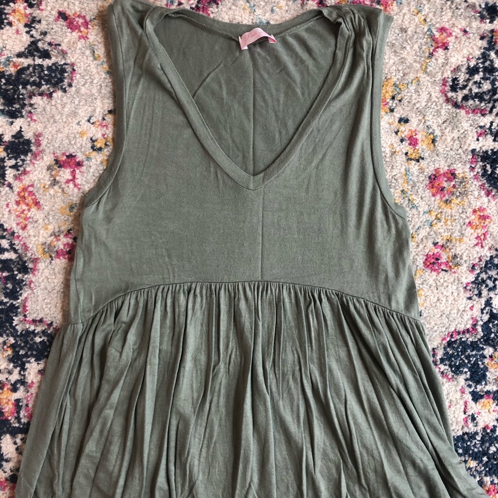 Pink Lily Top in Sage